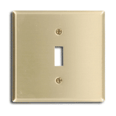 Leviton 81040 2-Gang 1-Toggle Centered Device Switch Wallplate